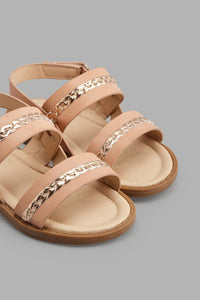 Redtag-Sand-Braided-Strap-Sandal-Sandals-Girls-3 to 5 Years