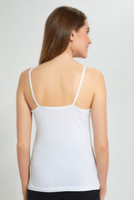 Load image into Gallery viewer, Redtag-White-Plain-Strappy-Vest-Vests-Women&#39;s-
