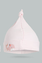 Load image into Gallery viewer, Redtag-Pink-Best-Fins-Ever-2-Pack-Hats-Hats-Baby-0 to 12 Months
