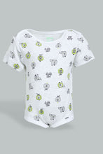 Load image into Gallery viewer, Redtag-Grey-And-Neon-Lion-5-Piece-Pack-Bodysuit-Bodysuits-Baby-0 to 12 Months
