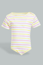 تنزيل الصورة على معرض الصور، Redtag-Yellow-And-Mint-5-Piece-Pack-Bodysuit-Bodysuits-Baby-0 to 12 Months
