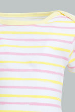 تنزيل الصورة على معرض الصور، Redtag-Yellow-And-Mint-5-Piece-Pack-Bodysuit-Bodysuits-Baby-0 to 12 Months
