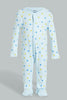 Redtag-Blue-And-Yellow-Little-Dream-Lover-3-Piece-Pack-L-Sleepsuits-Baby-0 to 12 Months