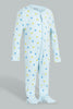 Redtag-Blue-And-Yellow-Little-Dream-Lover-3-Piece-Pack-L-Sleepsuits-Baby-0 to 12 Months