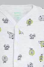 تنزيل الصورة على معرض الصور، Redtag-Grey-And-Neon-Lion-3-Piece-Pack-Bodysuit-Sleepsuits-Baby-0 to 12 Months
