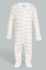 Redtag-Yellow-And-Mint-3-Piece-Pack-Bodysuit-Sleepsuits-Baby-0 to 12 Months