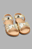 Redtag-Gold-Pearl-Sandal-Sandals-Girls-3 to 5 Years