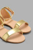 Redtag-Gold-Shimmer-Sandal-Sandals-Girls-3 to 5 Years