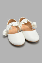 Load image into Gallery viewer, Redtag-White-Floral-Trim-Ballerina-Ballerinas-Girls-3 to 5 Years
