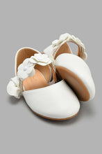 Load image into Gallery viewer, Redtag-White-Floral-Trim-Ballerina-Ballerinas-Girls-3 to 5 Years
