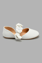 Load image into Gallery viewer, Redtag-White-Floral-Trim-Ballerina-Ballerinas-Girls-3 to 5 Years
