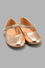 Load image into Gallery viewer, Redtag-Gold-Diamantetrim-Ballerina-Ballerinas-Girls-3 to 5 Years
