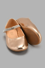 Load image into Gallery viewer, Redtag-Gold-Diamantetrim-Ballerina-Ballerinas-Girls-3 to 5 Years
