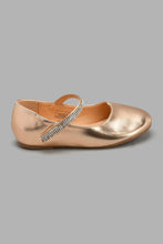 Load image into Gallery viewer, Redtag-Gold-Diamantetrim-Ballerina-Ballerinas-Girls-3 to 5 Years
