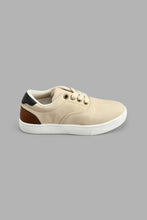 Load image into Gallery viewer, Redtag-Beige-Lace-Up-Plimsoll-BSR-Casual-Shoes,-Colour:Beige,-Filter:Boys-Footwear-(5-to-14-Yrs),-New-In,-New-In-BSR-FOO,-Non-Sale,-S22A,-Section:Kidswear-Senior-Boys-5 to 14 Years
