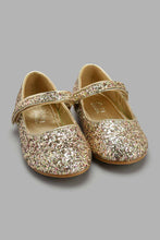 Load image into Gallery viewer, Redtag-Gold-Glitter-Ballerina-Ballerinas-Girls-3 to 5 Years
