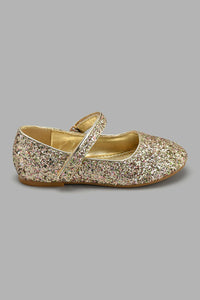 Redtag-Gold-Glitter-Ballerina-Ballerinas-Girls-3 to 5 Years