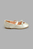 Redtag-Cream-Pearl-Trim-Ballerina-Colour:Cream,-Filter:Girls-Footwear-(3-to-5-Yrs),-GIR-Casual-Shoes,-New-In,-New-In-GIR-FOO,-Non-Sale,-S22B,-Section:Kidswear-Girls-3 to 5 Years