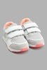 Redtag-Pale-Grey-Star-Trim-Slim-Runner-Colour:Grey,-Filter:Girls-Footwear-(3-to-5-Yrs),-GIR-Trainers,-New-In,-New-In-GIR-FOO,-Non-Sale,-S22B,-Section:Kidswear-Girls-3 to 5 Years