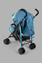 تنزيل الصورة على معرض الصور، Redtag-Blue-Baby-Stroller-Dianosaur-Prints-Stroller-New-Born-Baby-
