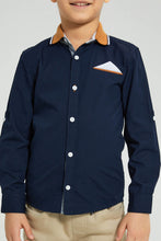 تنزيل الصورة على معرض الصور، Redtag-Navy-Knitted-Collar-Long-Sleeve-Shirt-Boys-Shirts,-Colour:Navy,-Filter:Boys-(2-to-8-Yrs),-New-In,-New-In-BOY,-Non-Sale,-S22B,-Section:Kidswear-Boys-2 to 8 Years
