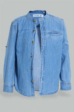 تنزيل الصورة على معرض الصور، Redtag-Light-Wash-Denim-Mandarin-Collar-Shirt-And-T-Shirt-Set-Boys-Shirts,-Colour:Light-Wash,-Filter:Boys-(2-to-8-Yrs),-New-In,-New-In-BOY,-Non-Sale,-S22A,-Section:Kidswear-Boys-2 to 8 Years
