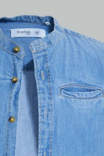 تنزيل الصورة على معرض الصور، Redtag-Light-Wash-Denim-Mandarin-Collar-Shirt-And-T-Shirt-Set-Boys-Shirts,-Colour:Light-Wash,-Filter:Boys-(2-to-8-Yrs),-New-In,-New-In-BOY,-Non-Sale,-S22A,-Section:Kidswear-Boys-2 to 8 Years
