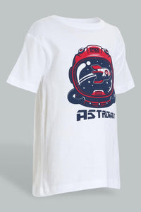 Redtag-4-Piece-Pack-Astronaut-Print-Pyjama-Set-Pyjama-Sets-Boys-2 to 8 Years