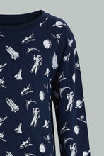 Load image into Gallery viewer, Redtag-4-Piece-Pack-Astronaut-Print-Pyjama-Set-Pyjama-Sets-Boys-2 to 8 Years
