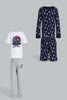 Redtag-4-Piece-Pack-Astronaut-Print-Pyjama-Set-Pyjama-Sets-Boys-2 to 8 Years