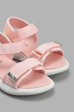 Load image into Gallery viewer, Redtag-Pink-Glitter-Detail-Sport-Sandal-Sandals-Girls-3 to 5 Years
