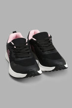 Load image into Gallery viewer, Redtag-Black-Lace-Up-Trainer-Sneakers-Senior-Girls-5 to 14 Years
