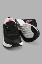 Load image into Gallery viewer, Redtag-Black-Lace-Up-Trainer-Sneakers-Senior-Girls-5 to 14 Years
