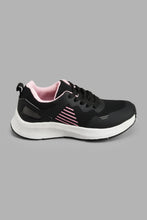 Load image into Gallery viewer, Redtag-Black-Lace-Up-Trainer-Sneakers-Senior-Girls-5 to 14 Years
