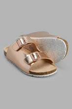 Load image into Gallery viewer, Redtag-Copper-Buckle-Cork-Sandals-Mule-Sandal-Cork-Sandals-Senior-Girls-5 to 14 Years
