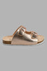 Redtag-Copper-Buckle-Cork-Sandals-Mule-Sandal-Cork-Sandals-Senior-Girls-5 to 14 Years