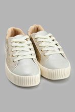 Load image into Gallery viewer, Redtag-Gold-Glitter-Sneaker-Sneakers-Senior-Girls-5 to 14 Years
