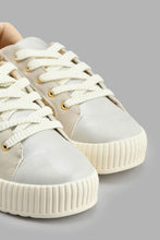 Load image into Gallery viewer, Redtag-Gold-Glitter-Sneaker-Sneakers-Senior-Girls-5 to 14 Years
