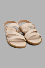 Load image into Gallery viewer, Redtag-Ivory-Strappy-Sandal-Slingbacks-Senior-Girls-5 to 14 Years
