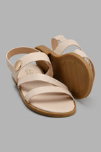 Load image into Gallery viewer, Redtag-Ivory-Strappy-Sandal-Slingbacks-Senior-Girls-5 to 14 Years
