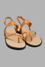 Load image into Gallery viewer, Redtag-Mustard-Strap-Sandal-Slingbacks-Senior-Girls-5 to 14 Years
