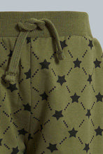 تنزيل الصورة على معرض الصور، Redtag-Olive-Printed-Jogging-Suits-Sets-Infant-Boys-3 to 24 Months
