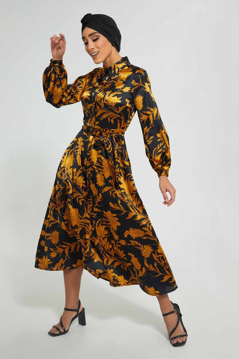 Redtag-Printed-Shirt-Dress-Dresses-Women's-