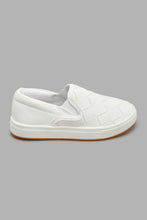 Load image into Gallery viewer, Redtag-White-Woven-Slip-On-Slip-Ons-Boys-3 to 5 Years
