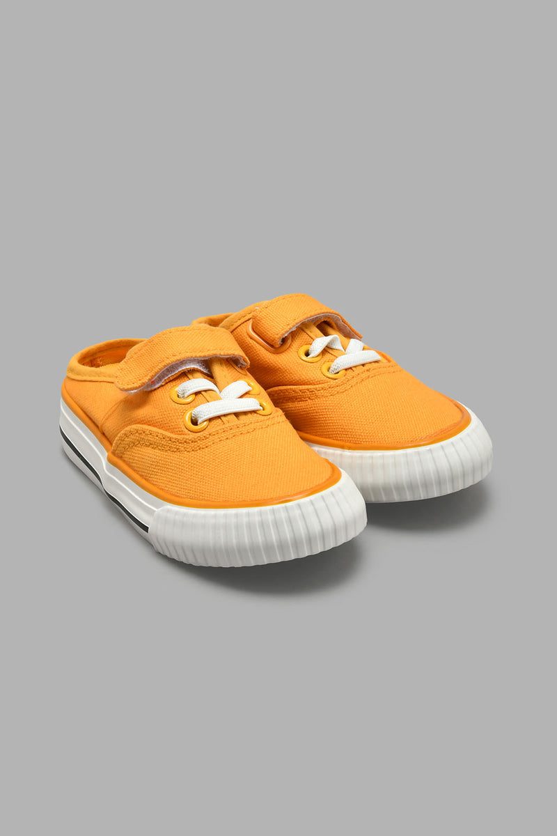 Redtag-Mustard-Velcro-Mule-Boys-Casual-Shoes,-Colour:Mustard,-Filter:Boys-Footwear-(3-to-5-Yrs),-New-In,-New-In-BOY-FOO,-Non-Sale,-S22A,-Section:Kidswear-Boys-3 to 5 Years