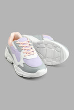 Load image into Gallery viewer, Redtag-Pale-Grey-Multi-Piece-Trainer-Colour:Grey,-Filter:Girls-Footwear-(5-to-14-Yrs),-GSR-Trainers,-New-In,-New-In-GSR-FOO,-Non-Sale,-S22B,-Section:Kidswear-Senior-Girls-5 to 14 Years
