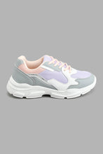 Load image into Gallery viewer, Redtag-Pale-Grey-Multi-Piece-Trainer-Colour:Grey,-Filter:Girls-Footwear-(5-to-14-Yrs),-GSR-Trainers,-New-In,-New-In-GSR-FOO,-Non-Sale,-S22B,-Section:Kidswear-Senior-Girls-5 to 14 Years
