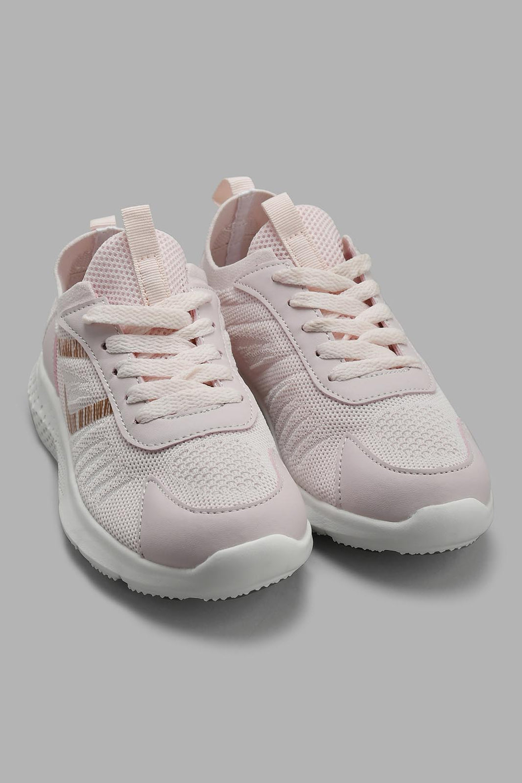 Redtag-Pale-Pink-Flyknit-Trainer-Sneakers-Senior-Girls-5 to 14 Years