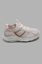 Load image into Gallery viewer, Redtag-Pale-Pink-Flyknit-Trainer-Sneakers-Senior-Girls-5 to 14 Years
