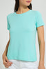 Redtag-Mint-Plain-Short-Sleeve-Crew-Neck-T-Shirt-Active-Tees-Women's-